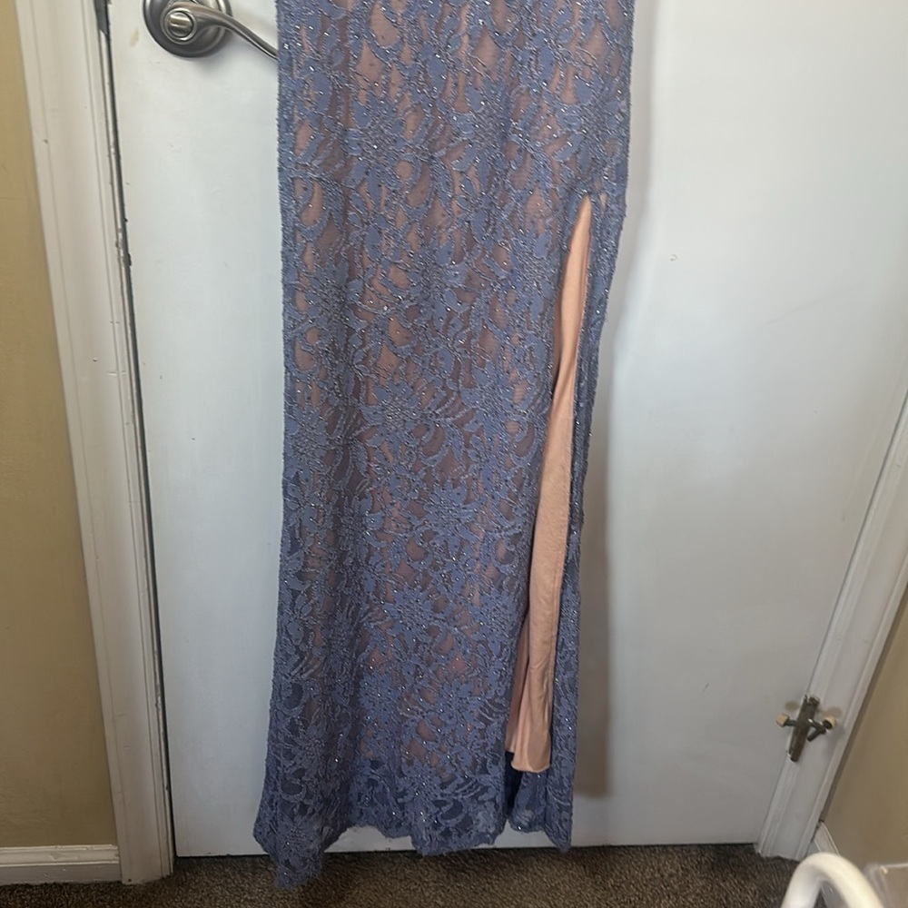 City studio blue sparkling lace gown/dress - Picture 4 of 15